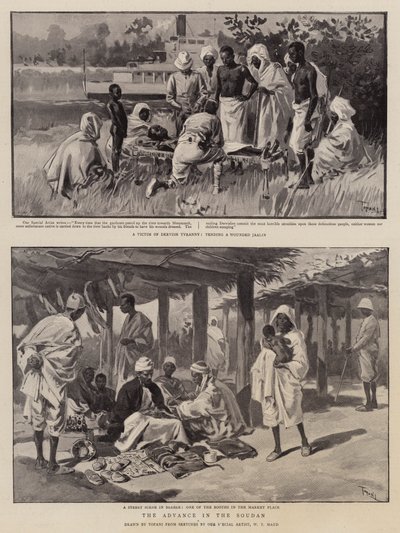The Advance in the Sudan by Oswaldo Tofani